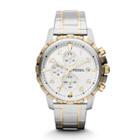 Fossil Dean Chronograph Stainless Steel Watch   - Fs4795