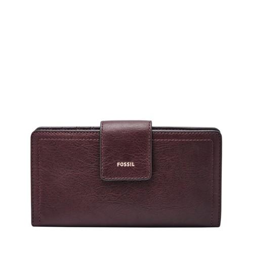 Fossil Logan Rfid Tab Clutch  Wallet Fig- Sl7830503