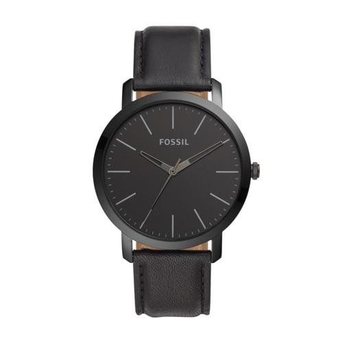 Fossil Luther Three-hand Black Leather Watch  Jewelry - Bq2423