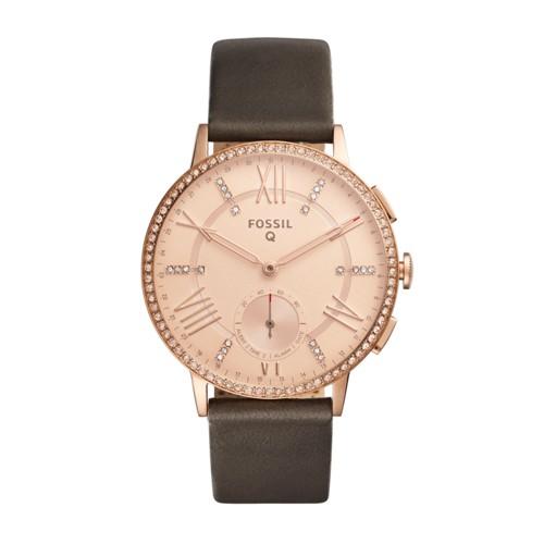 Fossil Hybrid Smartwatch - Q Gazer Gray Leather  Jewelry - Ftw1116