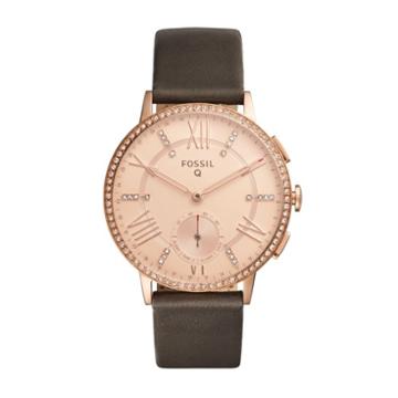 Fossil Hybrid Smartwatch - Q Gazer Gray Leather  Jewelry - Ftw1116