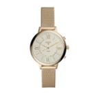 Fossil Hybrid Smartwatch - Q Jacqueline Gold-tone Stainless Steel  Jewelry - Ftw5020