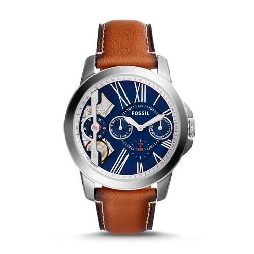 Fossil Grant Twist Three-hand Luggage Leather Watch  Jewelry - Me1161