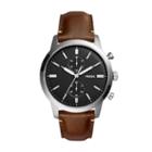 Fossil Townsman 44mm Chronograph Brown Watch  Jewelry - Fs5280