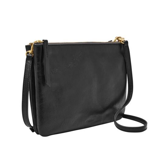 Fossil Devon Crossbody  Handbag Black- Zb7415001