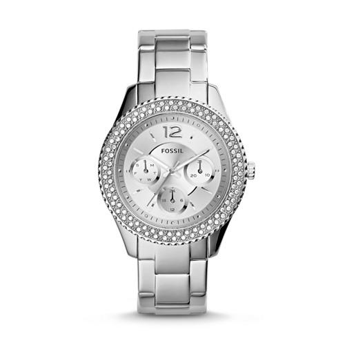 Fossil Stella Multifunction Stainless Steel Watch   - Es3588