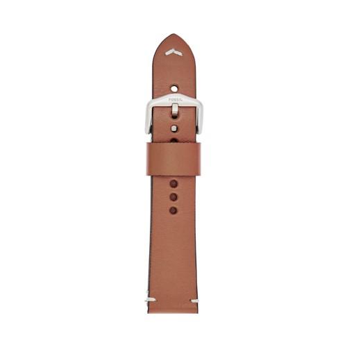 Fossil 22mm Tan Leather Watch Strap   - S221364