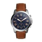 Fossil Hybrid Smartwatch - Q Grant Light Brown Leather  Jewelry - Ftw1122
