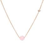 Fossil Pink Glass Bead Necklace  Jewelry - Jf02918791