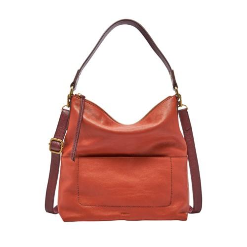 Fossil Amelia Hobo  Handbag Terra Cotta- Shb1953861
