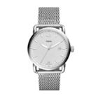 Fossil The Commuter Three-hand Date Stainless Steel Watch  Jewelry - Fs5418