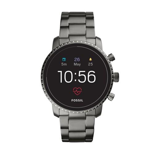 Fossil Gen 4 Smartwatch - Q Explorist Hr Smoke Stainless Steel   - Ftw4012