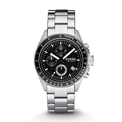 Fossil Decker Chronograph Stainless Steel Watch   - Ch2600ie