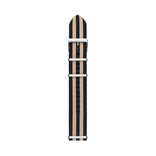 Fossil 22mm Striped Polyester Watch Strap   - S221377