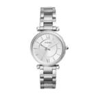 Fossil Carlie Three-hand Stainless Steel Watch  Jewelry - Es4341