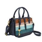Fossil Ryder Mini Satchel  Handbags Colorful Stripes- Zb7755875