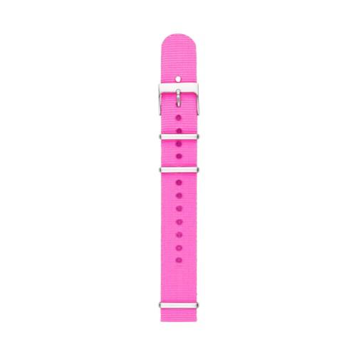 Fossil Polyester 18mm Watch Strap - Pink   - S181123