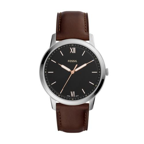 Fossil The Minimalist Three-hand Brown Leather Watch  Jewelry - Fs5464