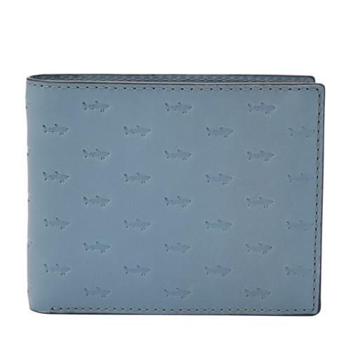 Fossil Reef Traveler  Wallet Vintage Blue- Sml1644962
