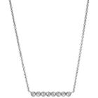 Fossil Vintage Glitz Horizontal Line Necklace  Jewelry - Jf02589040