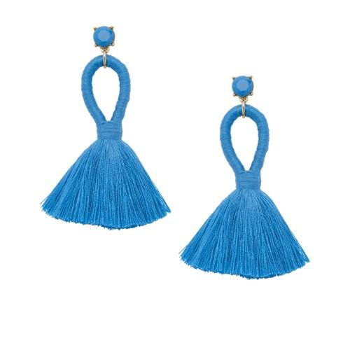 Fossil Cerulean Brass Fringe Earrings  Jewelry - Ja6954710
