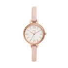 Fossil Annette Three-hand Blush Leather Watch  Jewelry - Es4402