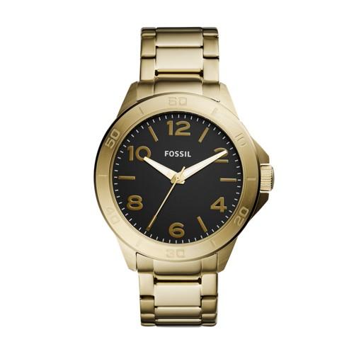 Fossil Modern Century Three-hand Gold-tone Stainless Steel Watch  Jewelry - Bq2332