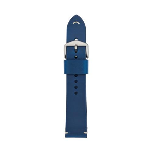 Fossil 22mm Blue Leather Watch Strap   - S221379