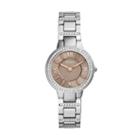 Fossil Virginia Three-hand Stainless Steel Watch  Jewelry - Es4147