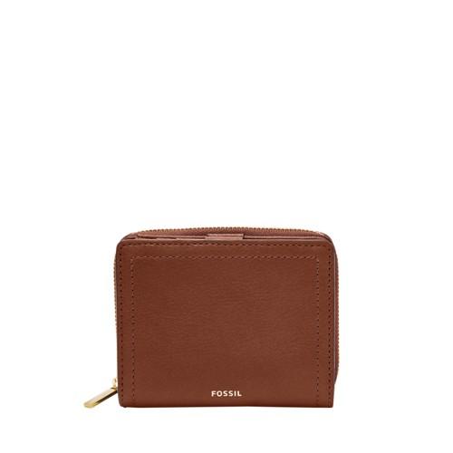 Fossil Logan Rfid Mini Multifunction  Wallet Brown- Sl7923200