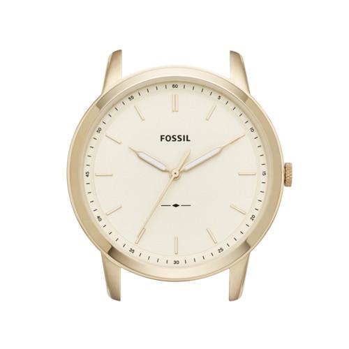Fossil The Minimalist Slim Three-hand Cream Watch Case  Jewelry - C221042