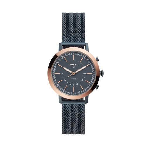 Fossil Hybrid Smartwatch - Q Neely Navy Stainless Steel   - Ftw5031