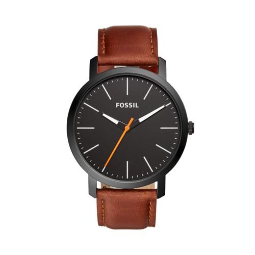 Fossil Luther Three-hand Brown Leather Watch  Jewelry - Bq2310