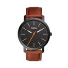 Fossil Luther Three-hand Brown Leather Watch  Jewelry - Bq2310
