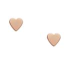 Fossil Rose Gold-tone Heart Studs  Jewelry - Jf02402791