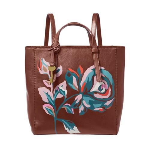 Fossil Hand-painted Camilla Convertible Small Backpack, Limited Edition  Handbag Henna- Zb7775227