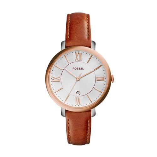 Fossil Jacqueline Cedar Leather Watch   - Es3842