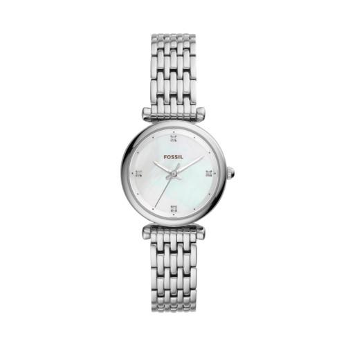 Fossil Carlie Three-hand Stainless Steel Watch  Jewelry - Es4430