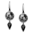 Fossil Black Sparkling Stainless Steel Earrings  Jewelry - Jof00412040
