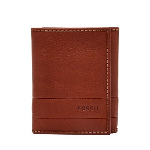Fossil Lufkin Trifold  Wallet Medium Brown- Sml1395210