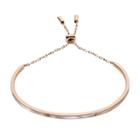 Fossil Bar Rose Gold-tone Stainless Steel Bracelet  Jewelry Rose Gold- Jf03066791