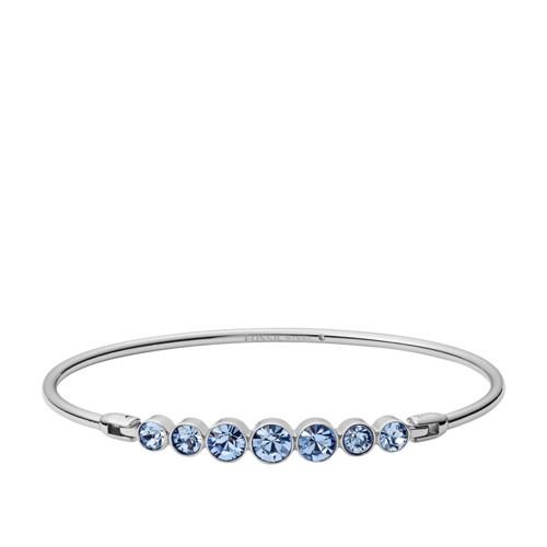 Fossil Bezeled Stainless Steel Bangle  Jewelry - Jof00417040