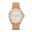 Fossil Cecile Multifunction Sand Leather Watch   - Am4532