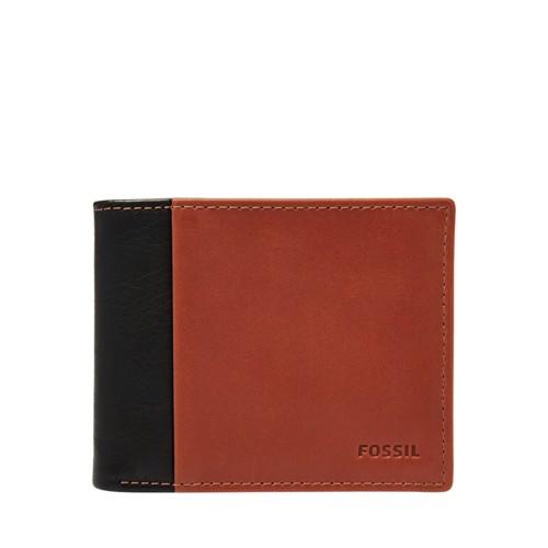 Fossil Ward Rfid Flip Id Bifold  Wallets Black- Ml3918001