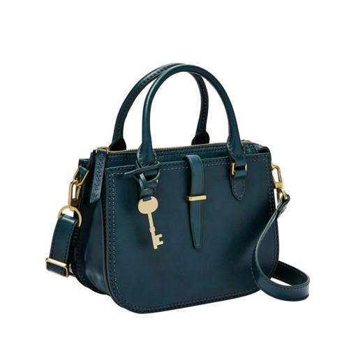 Fossil Ryder Mini Satchel  Handbag Teal- Zb7587380