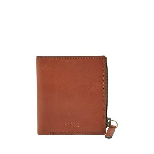 Fossil Philip Coin Pocket Bifold  Wallet Cognac- Ml4026222