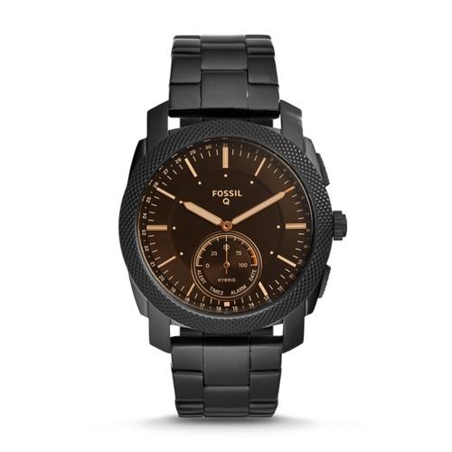 Fossil Refurbished Hybrid Smartwatch - Machine Black Stainless Steel  Jewelry - Ftw1165j