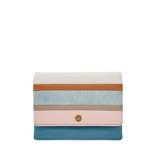 Fossil Aubrey Multifunction  Wallet Spring Stripe- Sl7880387
