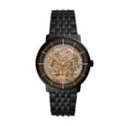 Fossil Chase Automatic Black Stainless Steel Watch  Jewelry - Me3163