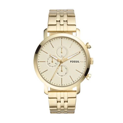 Fossil Luther Chronograph Gold-tone Stainless Steel Watch  Jewelry - Bq2435